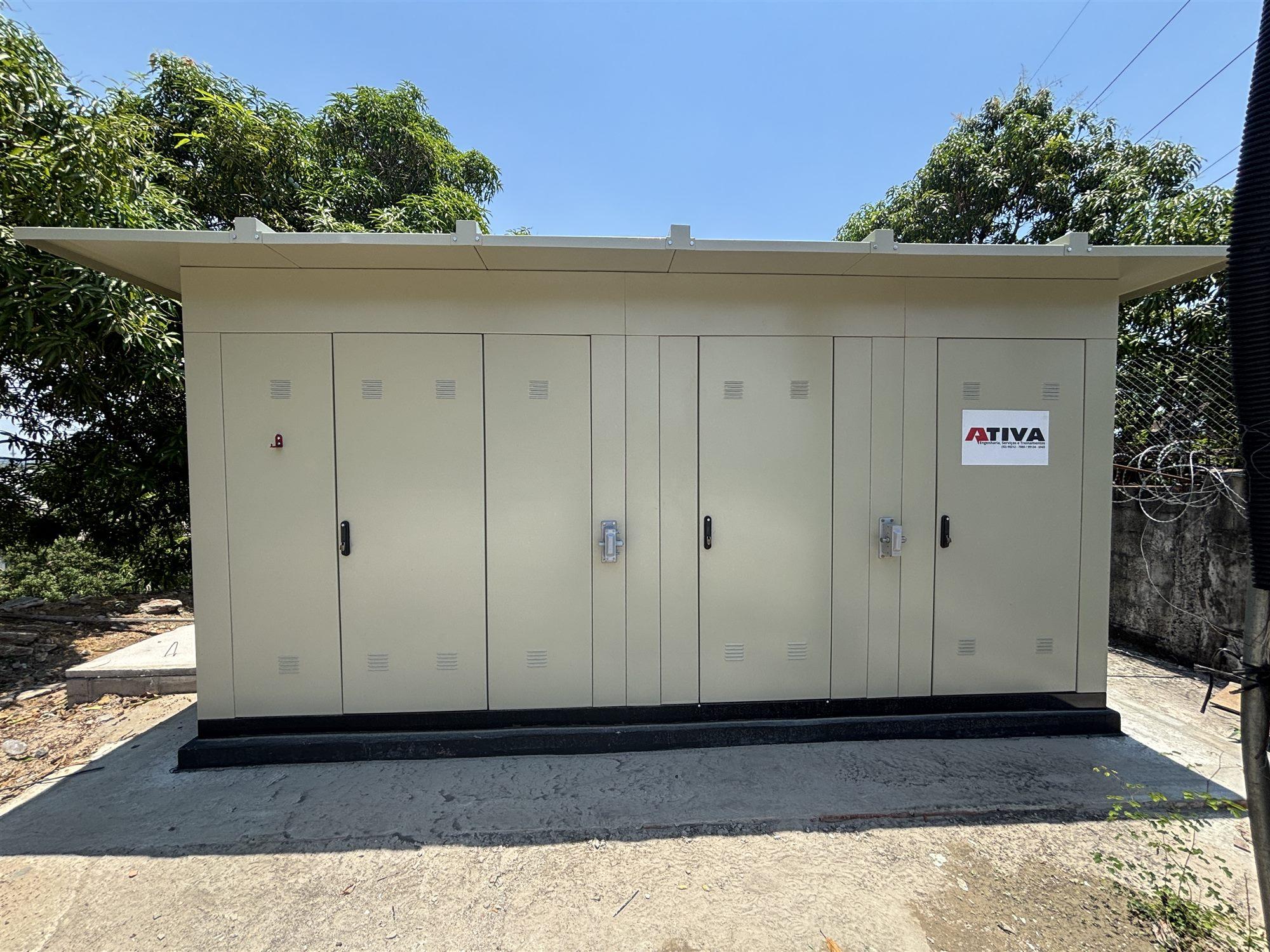 Cabine blindada de média tensão Ativa instalada